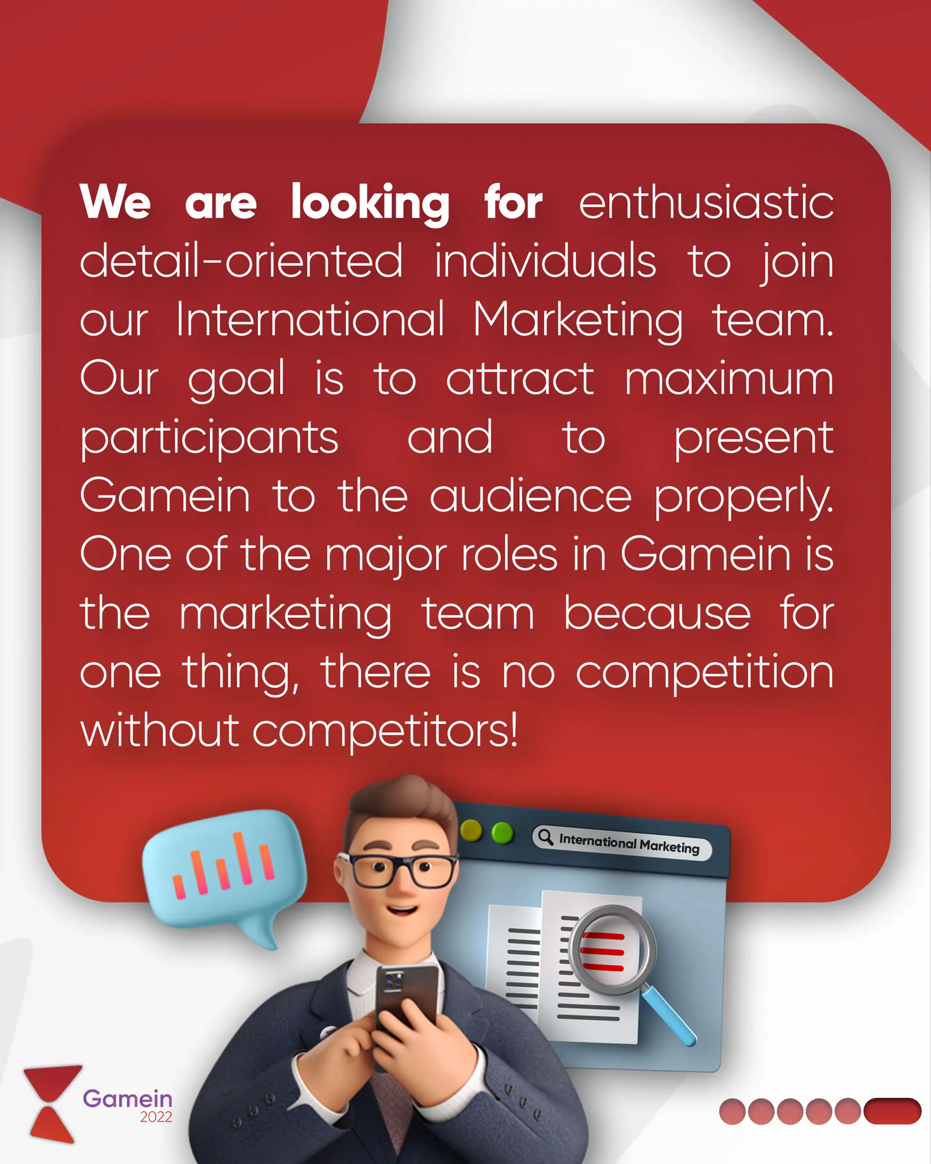 Join the Gamein Team, slide 6 (6 of 6)