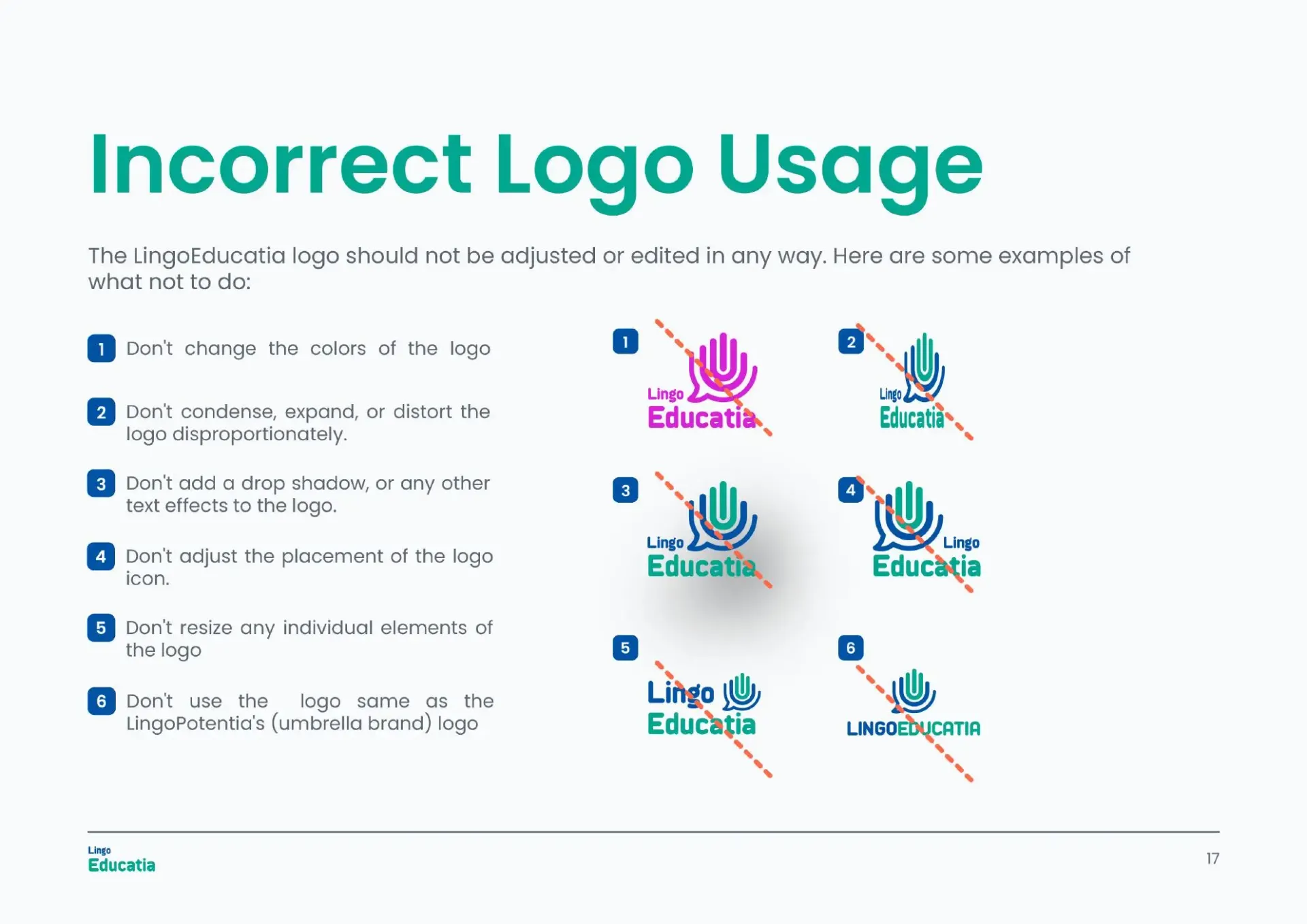 Incorrect logo usage page