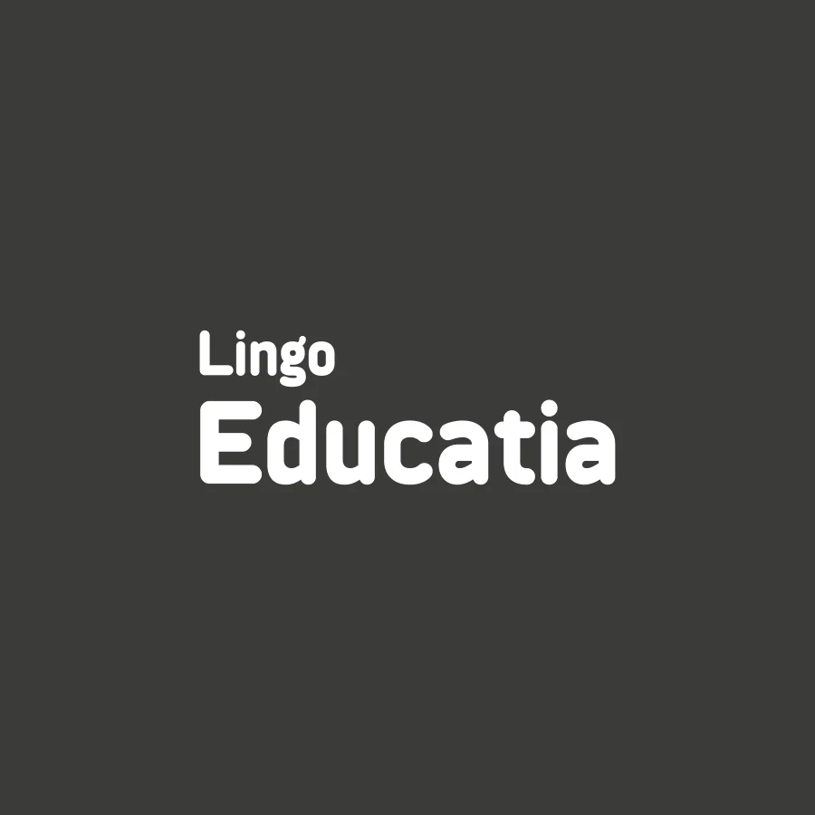 LingoEducatia logo, reversed logotype