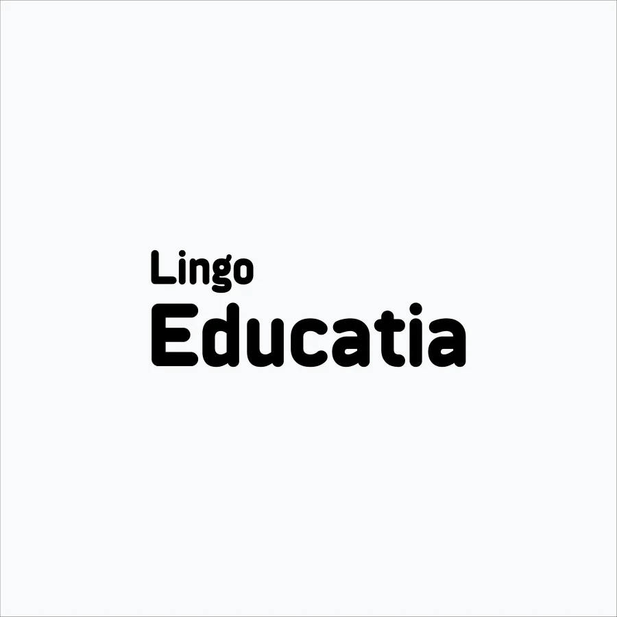 LingoEducatia logo, one-colour logotype
