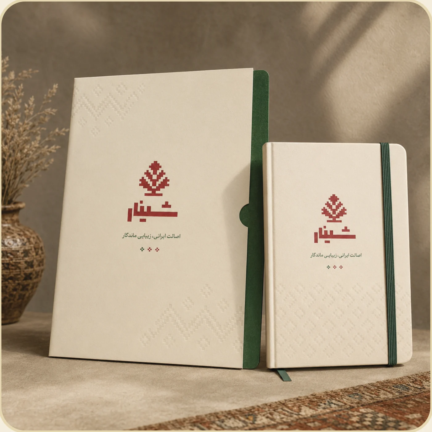 Shinar folder and notebook
